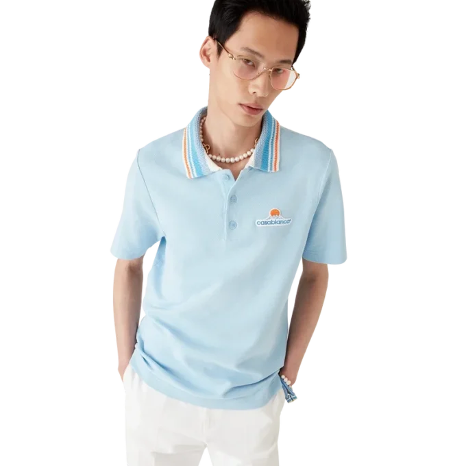 Camisas de punto piqué de manga corta