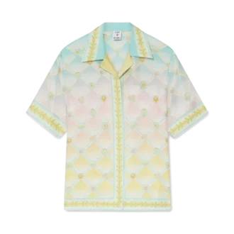 Camisas de sarga de seda de manga corta Candy Icons