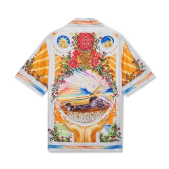 Camisas de seda de manga corta La Tornade De Rose