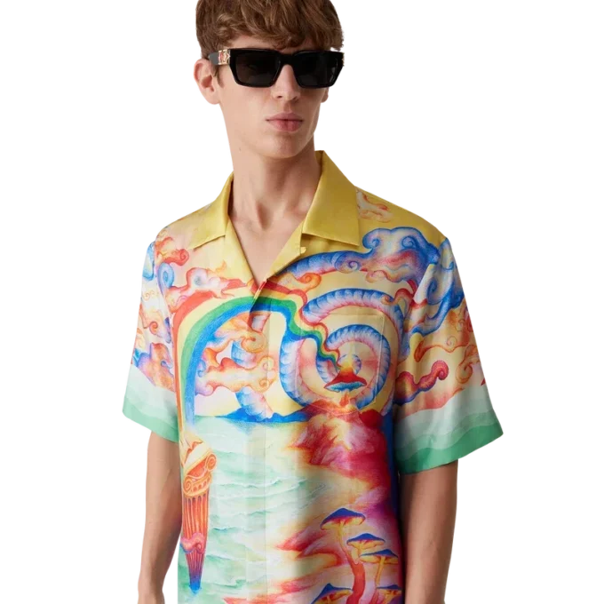 Camisas de seda de manga corta Nature’s Teacher