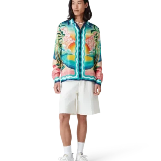 Camisas de seda de manga larga Danse De La Mer