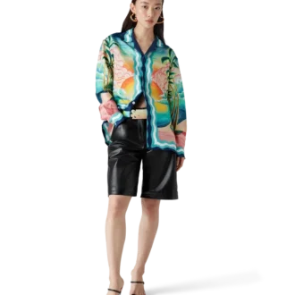 Camisas de seda de manga larga Danse De La Mer