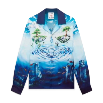 Camisas de seda de manga larga Lost Atlantis