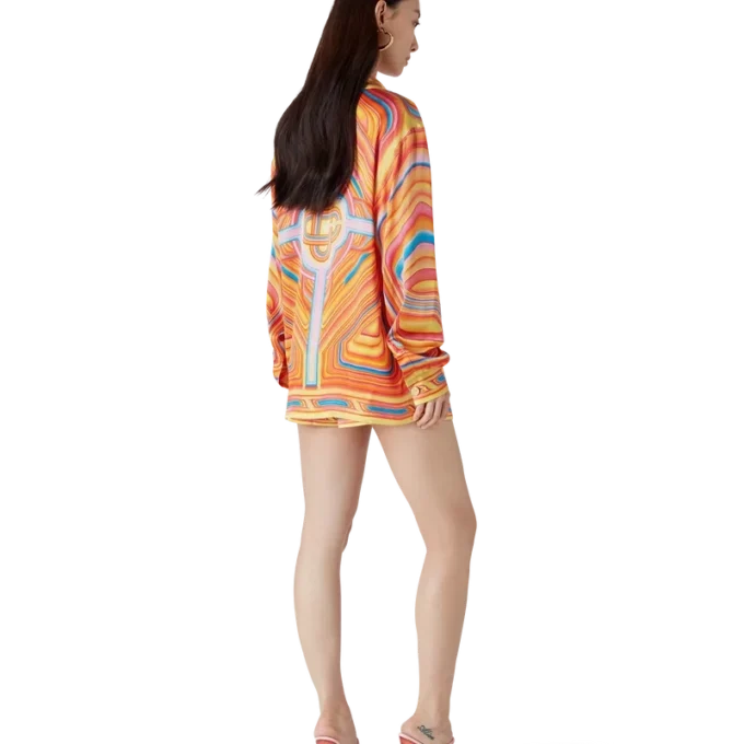 Camisas de seda de manga larga Low Rider