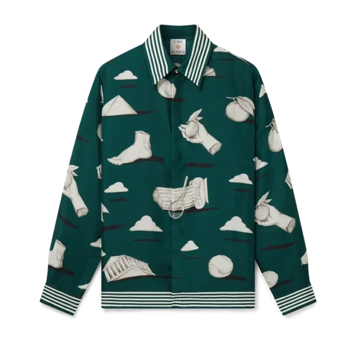 Camisas de seda de manga larga Metaphysical