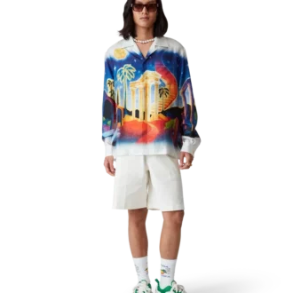 Camisas de seda de manga larga Midnight Acropolis Camisas de seda de manga larga Midnight Acropolis