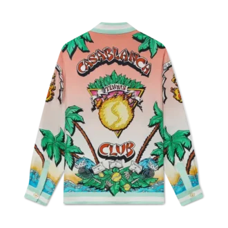 Camisas de seda de manga larga Tennis Club