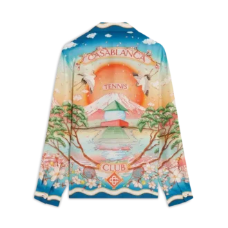 Camisas de seda de manga larga Tennis Club