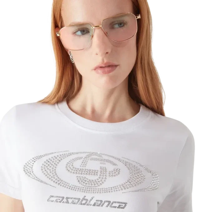 Camiseta ajustada de pantalón corto con logotipo Crystal Warped