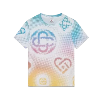 Camiseta ajustada de pantalón corto con logotipo en semitonos