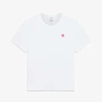 Camiseta ajustada de pantalones cortos con parche bordado clásico