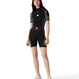 Camiseta sin costuras con media cremallera