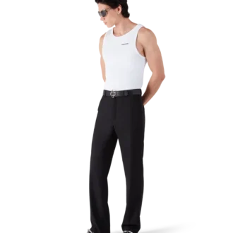 Camiseta sin mangas de canalé