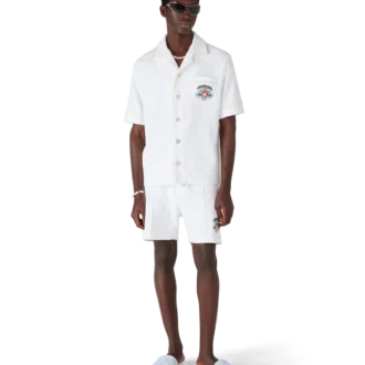 Chanclas de piscina Monogram blancas para hombre