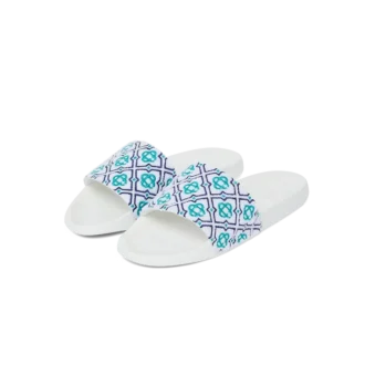 Chanclas de rizo con monograma para mujer