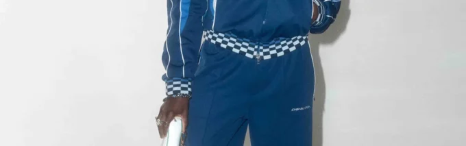 Chaqueta deportiva de tricot Cyber azul marino Chaqueta deportiva de tricot Cyber azul marino