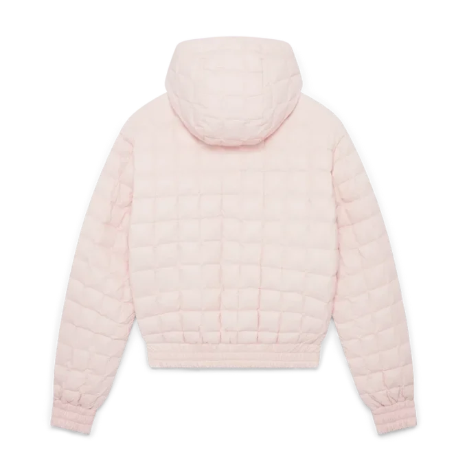 Chaqueta acolchada con capucha de nailon