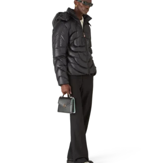 Chaqueta acolchada de nailon con monograma