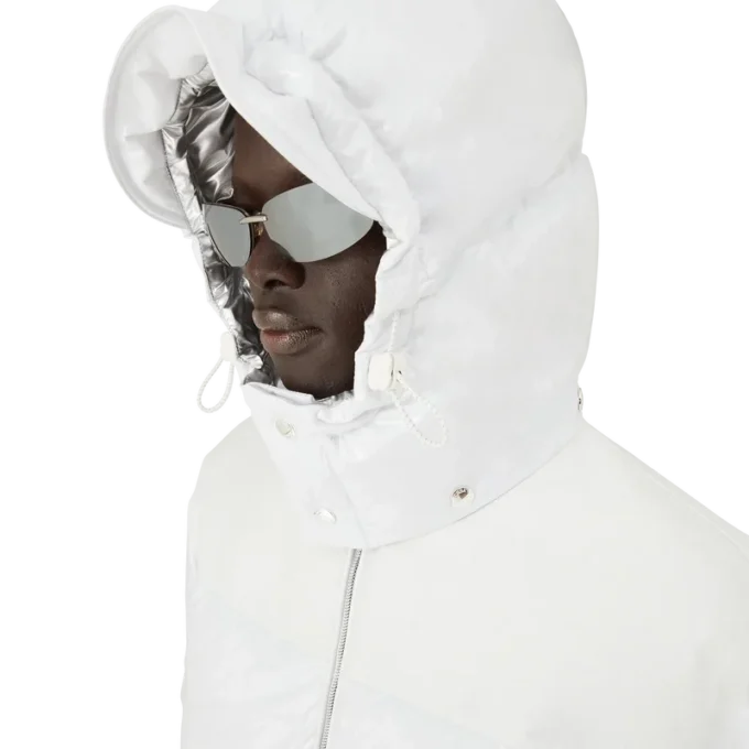 Chaqueta acolchada de nailon y ripstop