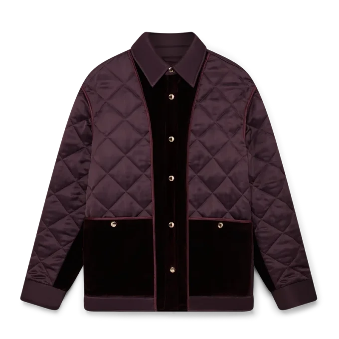 Chaqueta acolchada de satén Chaqueta acolchada de satén