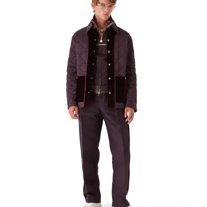 Chaqueta acolchada de satén Chaqueta acolchada de satén