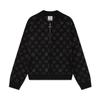 Chaqueta bomber de jacquard con monograma