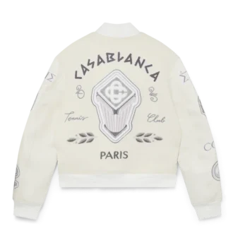 Chaqueta bomber de patchwork de chenilla