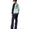 Chaqueta bomber de satén bordada
