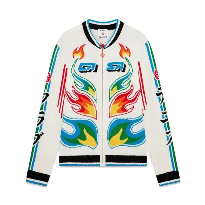 Chaqueta Casa Club de punto de algodón Flame Laurel