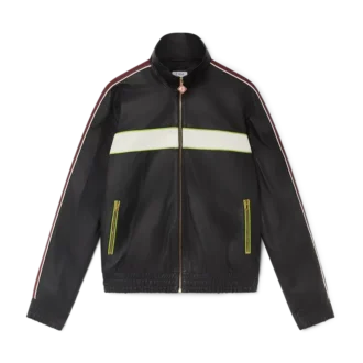 Chaqueta de cuero negra