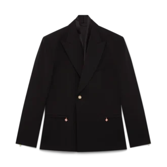 Chaqueta de lana de doble botonadura