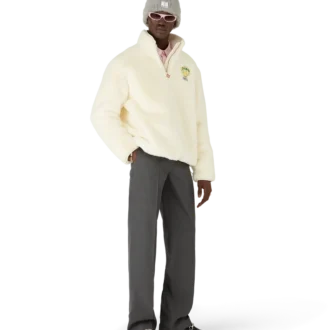 Chaqueta de pelo sintético con cremallera de un cuarto Tennis Mascot