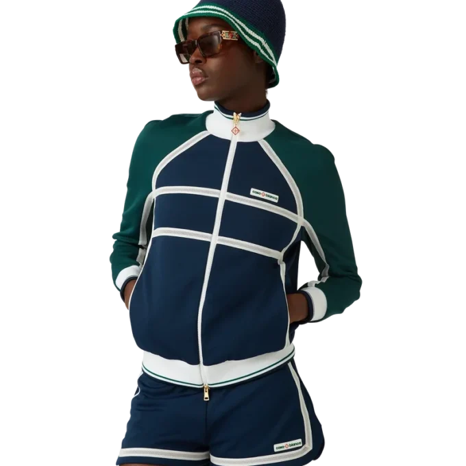 Chaqueta deportiva con cinta de malla