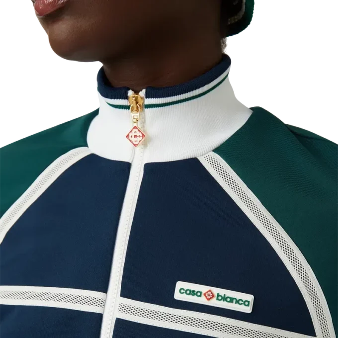 Chaqueta deportiva con cinta de malla