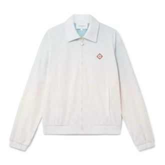 Chaqueta deportiva con detalle láser degradado