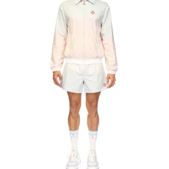 Chaqueta deportiva con detalle láser degradado