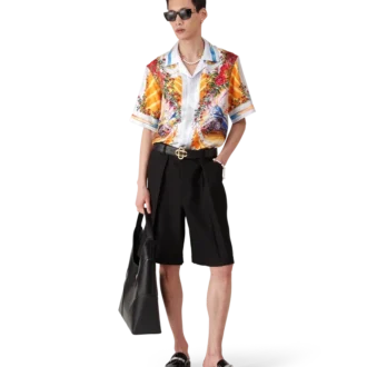 Cinturón con logotipo CC en negro