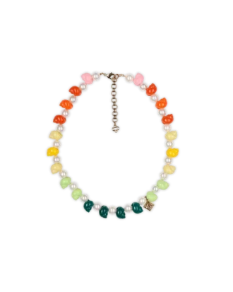Collar de conchas y perlas