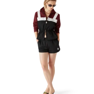 Cortavientos de nailon con monograma