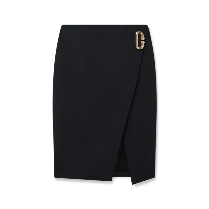 Falda cruzada entallada