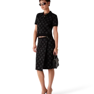 Falda de jacquard con monograma