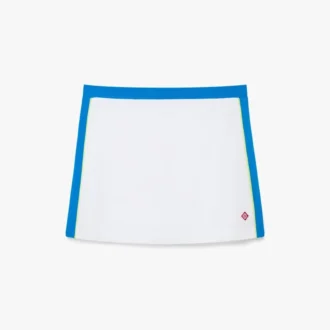 Falda de piqué en blanco y azul