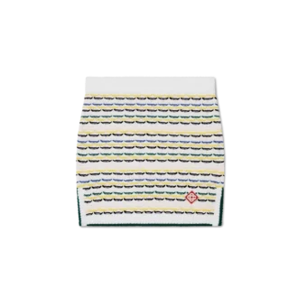 Falda de punto de algodón con puntada plisada