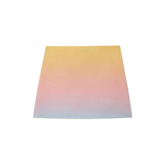 Falda de seda con degradado de ping-pong