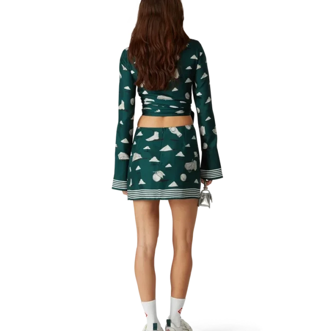 Camisa cruzada de seda «Metaphysical» Camisa cruzada de seda «Metaphysical»