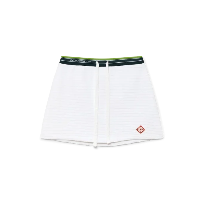 Falda de tenis de terciopelo texturizado