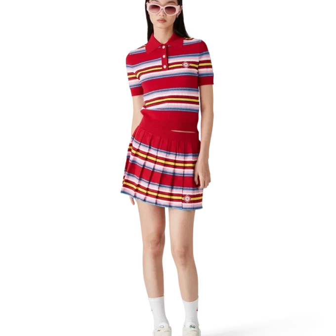 Falda plisada a rayas Falda plisada a rayas