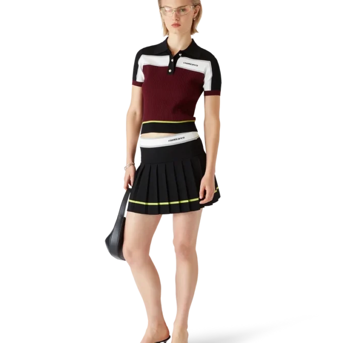 Falda plisada a rayas Falda plisada a rayas