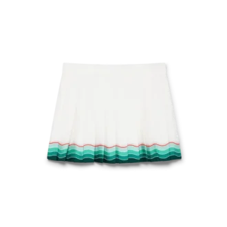 Falda plisada de seda Tennis