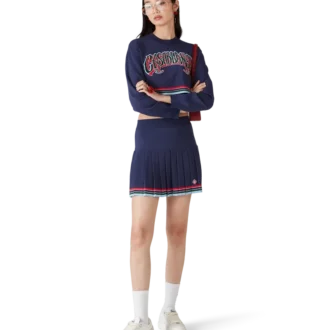 Falda plisada estilo béisbol